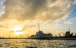 Sunset Over Galveston Naval Museum