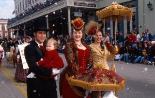 Family in Dickens Costumes