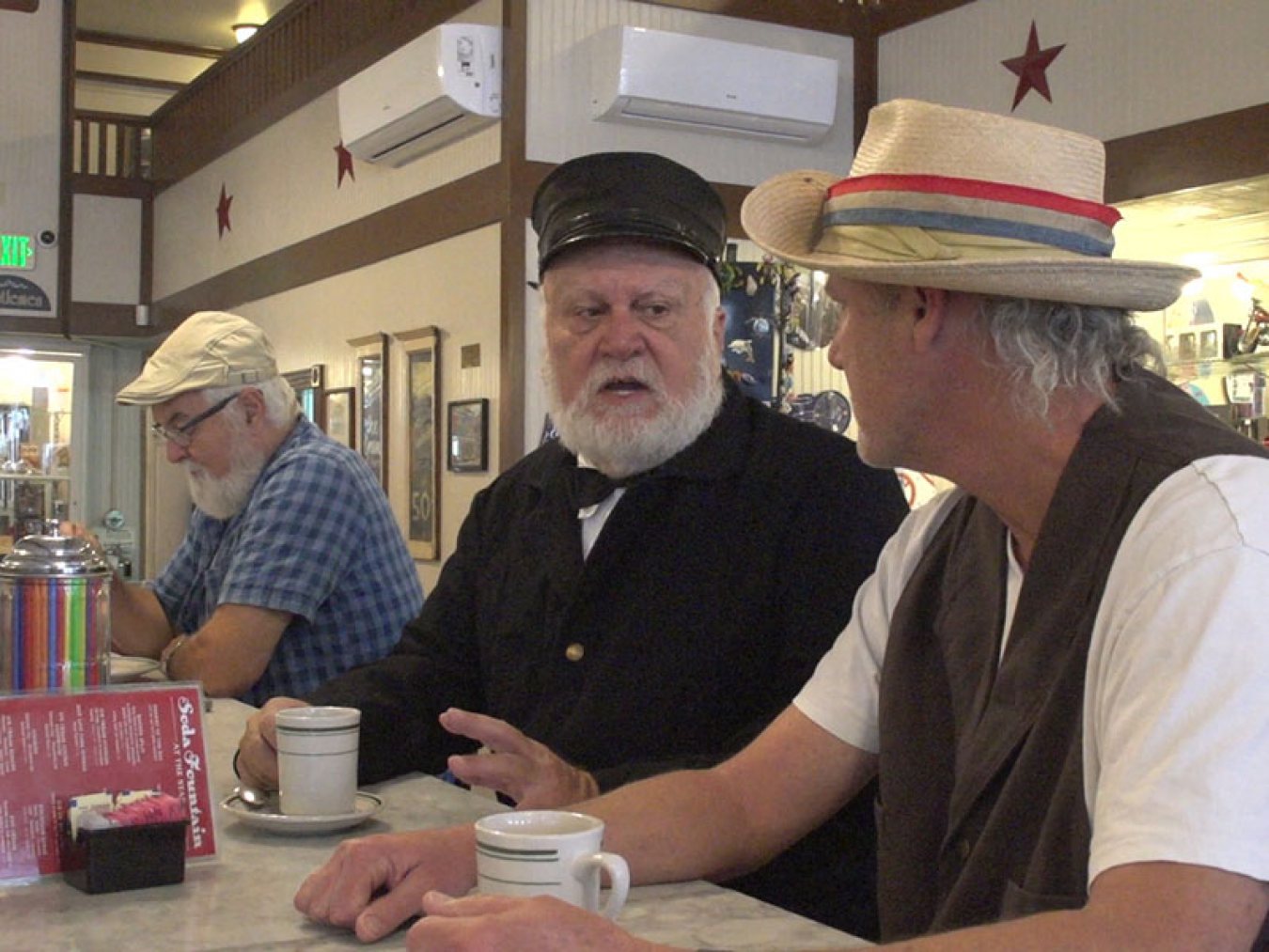 Lee and George at Lunch Counter