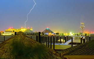 Lightning Over Moody Gardens