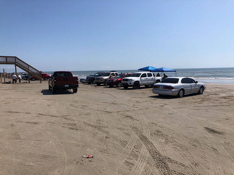 Beach Access Point 10 at Hershey Beach - Parking to the East