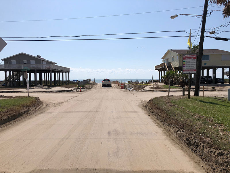 Beach Access Point 17 at Jamaica Beach on Buccanneer Drive