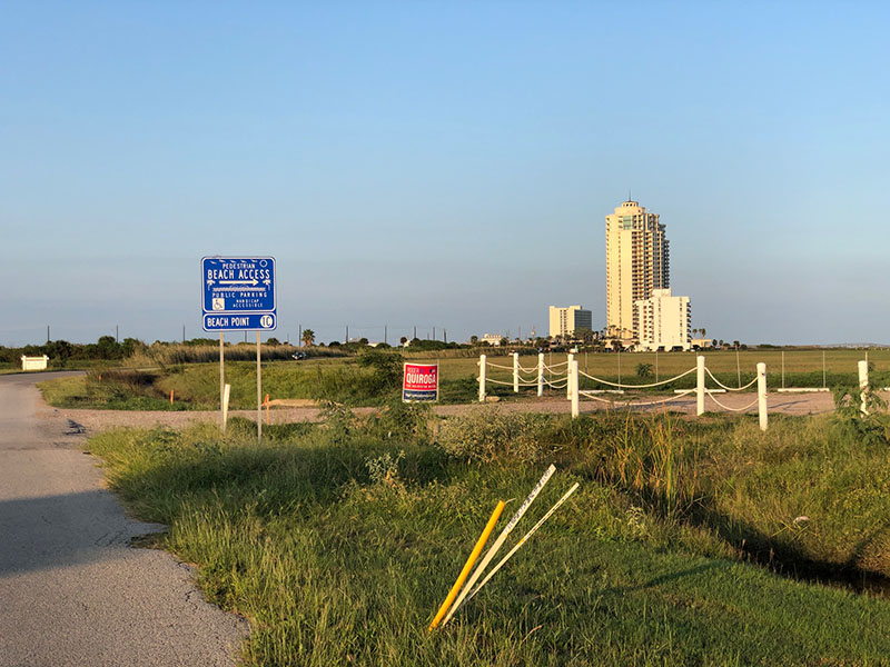 Beach Access Point 1C Sign at Grand Beach