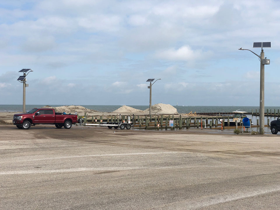 Boat Ramp at the Texas City Dike Boat Ramp at the Texas City Dike