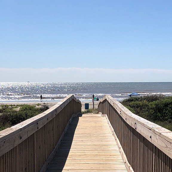 Point West Boardwalk to Beach