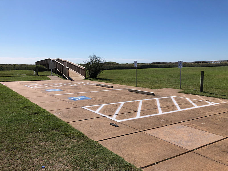 Point West Boardwalk to Beach - ADA Accessible Parking Lot