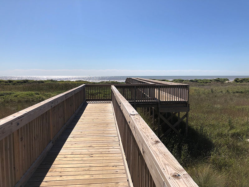 Point West Boardwalk to Beach over Dunes