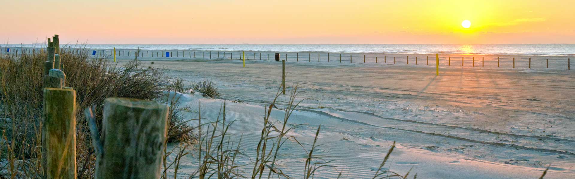 Looking Westward from Stewart Beach, Galveston TX