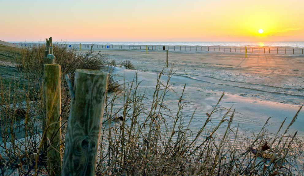 Looking Westward from Stewart Beach, Galveston