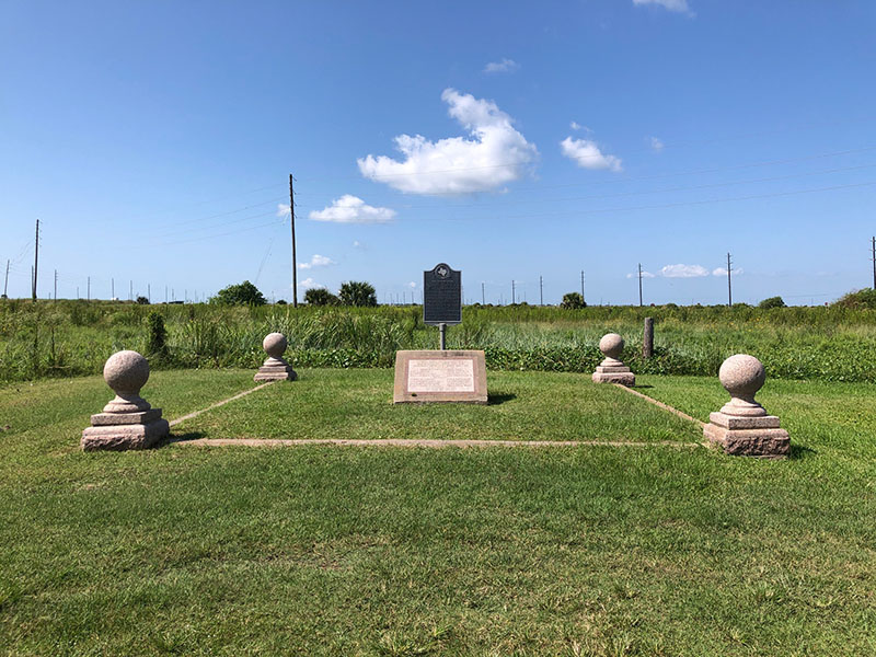 West Galveston Island Historical Marker on 13 Mile Road