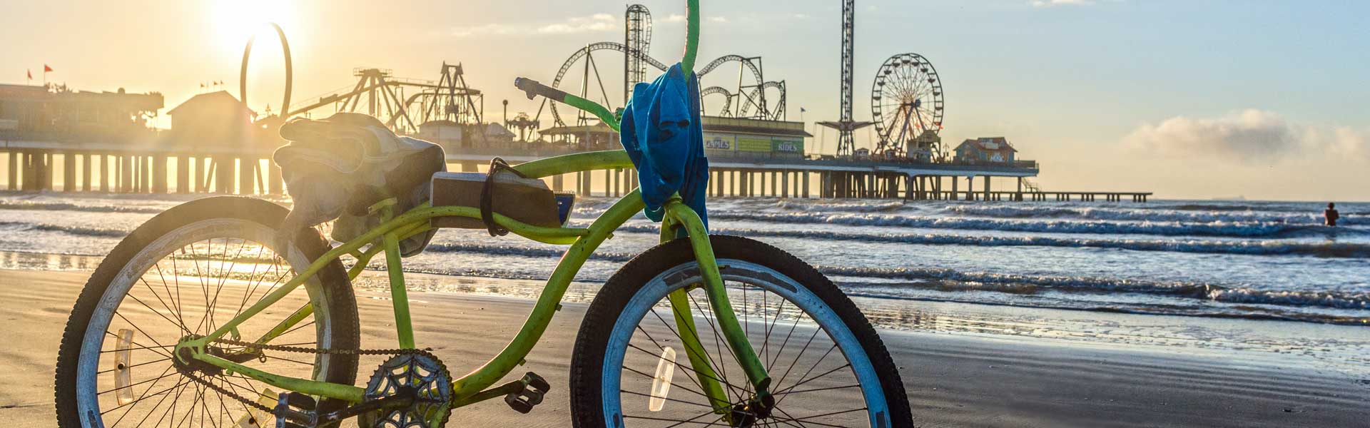 Bicycle Near the Pleasure Pier, Galveston, TX