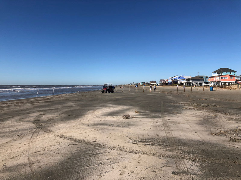 Beach Access Point 31 at Terramar Beach - West View