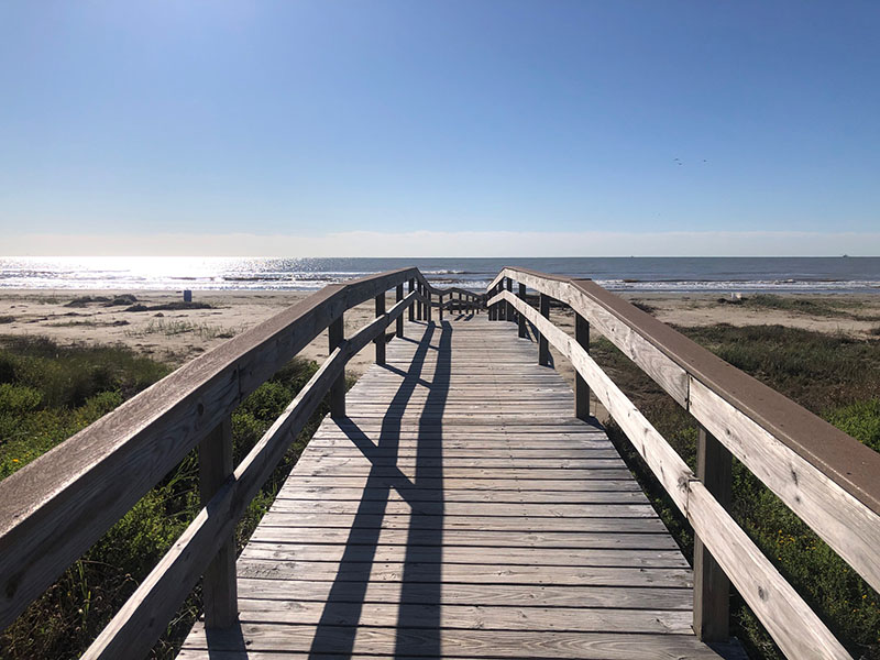 Sea Isle Beach Park - Boardwalk Over Beach