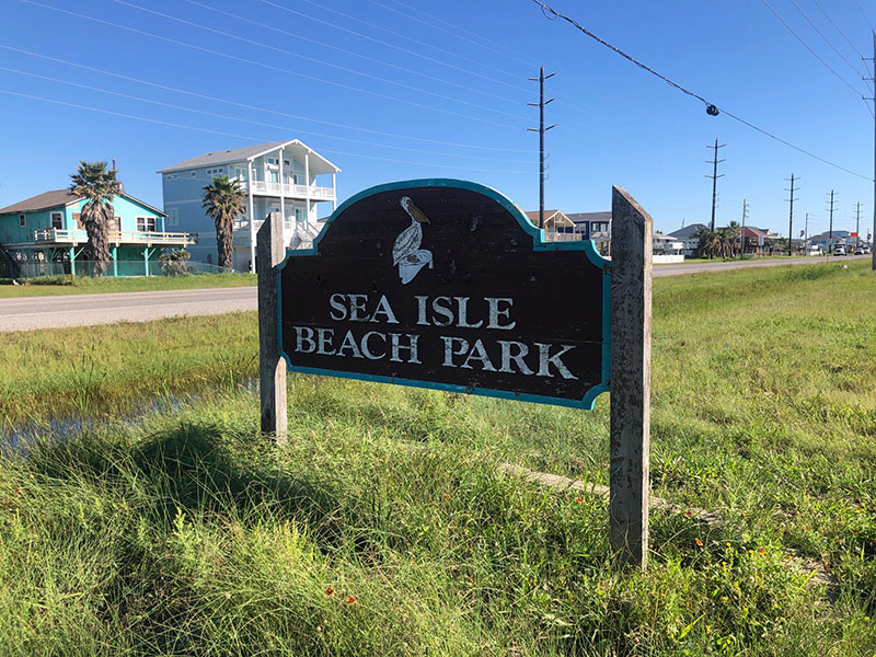 Sea Isle Beach Park Sign