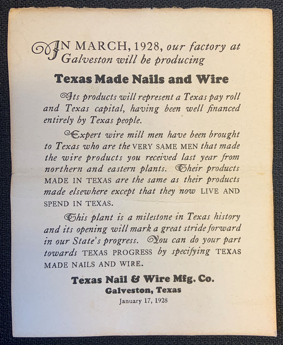 Information Insert Included with Box of Nails