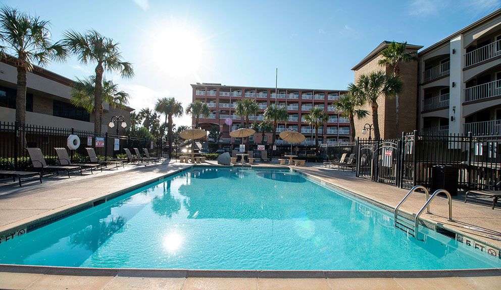 Beachfront Palms Pool Beachfront Palms Hotel, Galveston TX