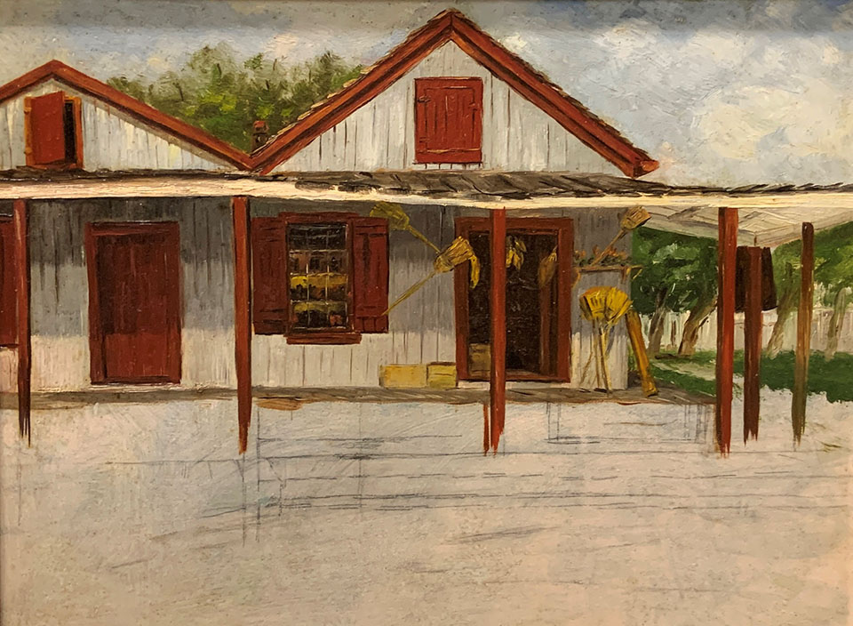 Painting of Guzzi's Store