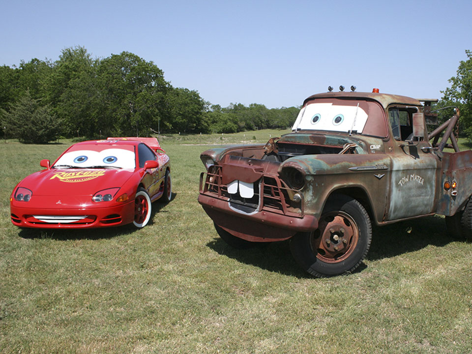 Mater and Lightning McQueen