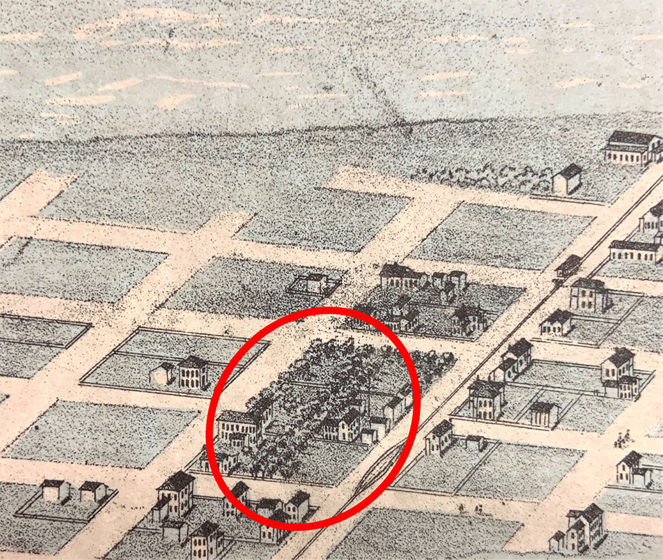1871 Map of Schmidt’s Garden and Homestead 1871 Map of Schmidt's Garden and Homestead