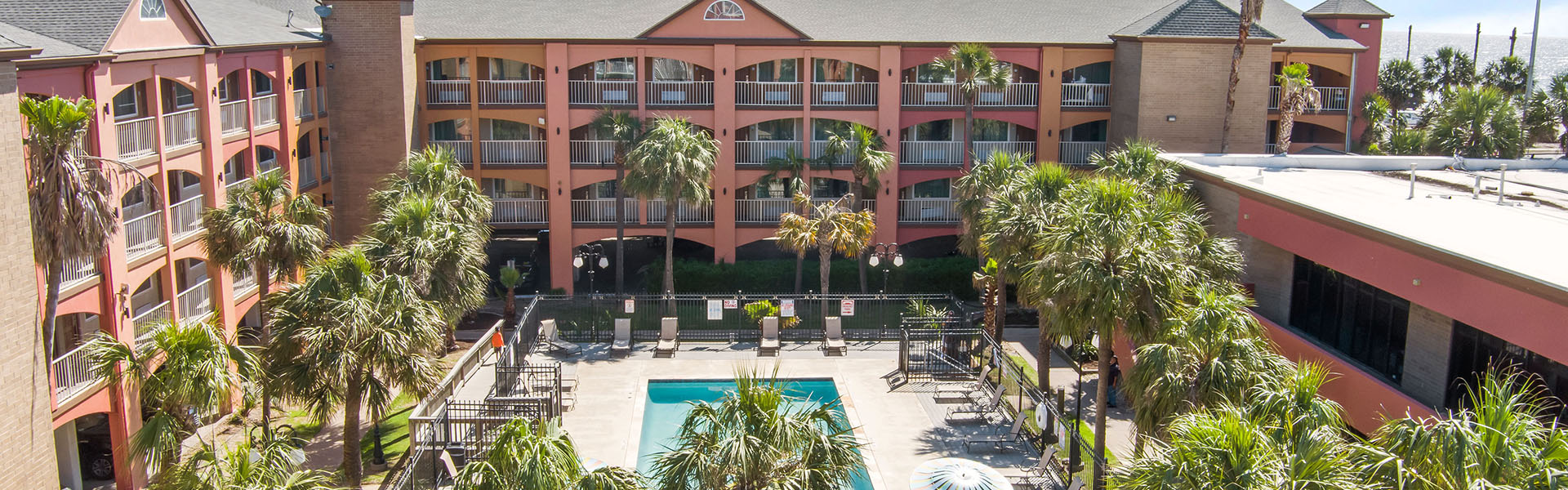 Beachfront Palms Hotel and Pool Beachfront Palms Hotel, Galveston TX