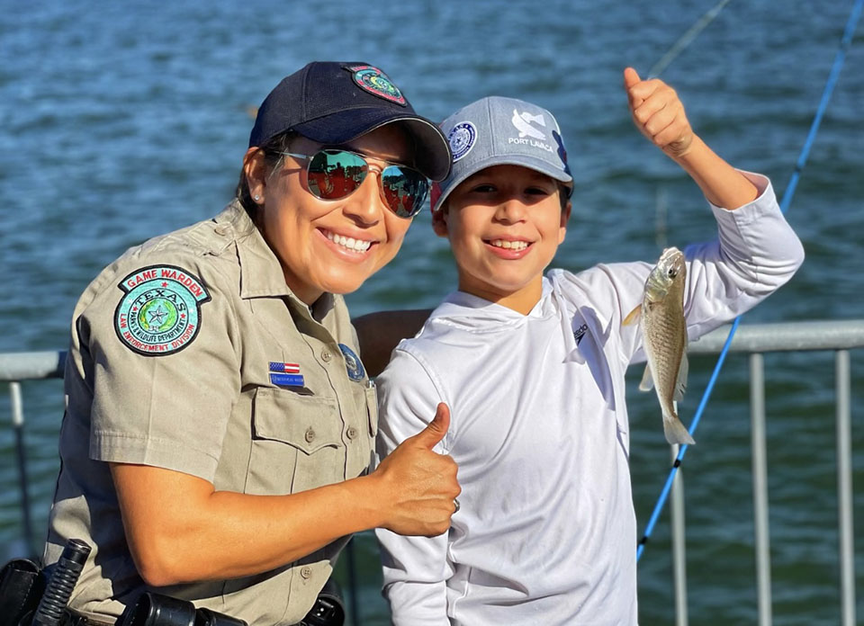 Kid with a Fish on Line Kid with a Fish on Line