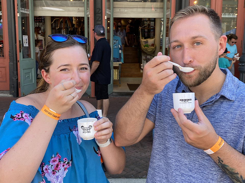 People Sampling Gumbo