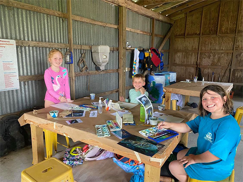 Watercolor Painting at Coastal Heritage Preserve