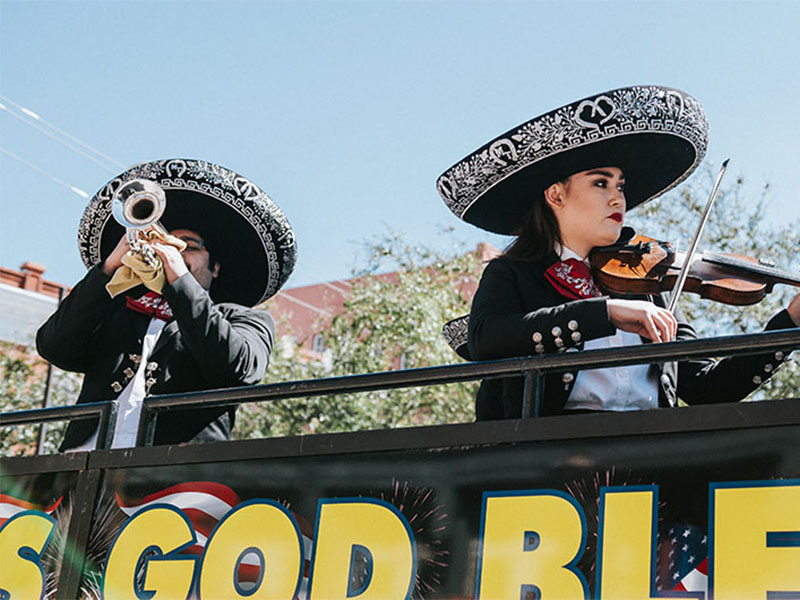 Mariachi Band on Float