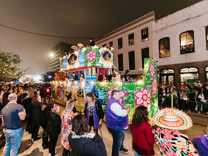 Parade Rolling Downtown