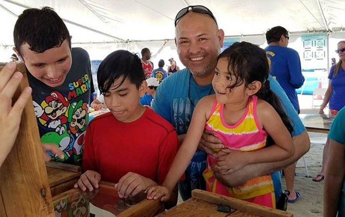 People at World Oceans Day