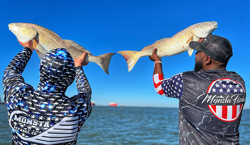 Out Cast Charters with Red Fish