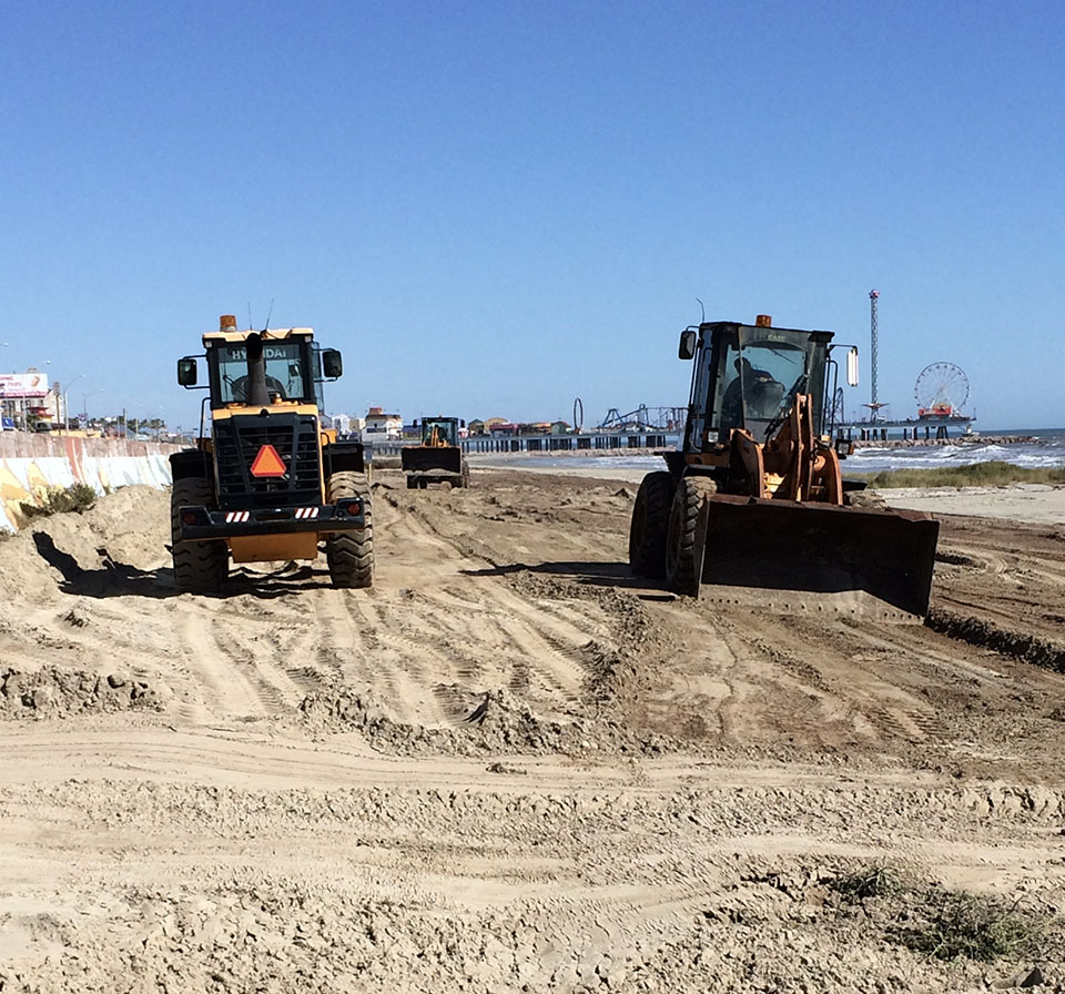 Beach Nourishment Underway West of 25th Street in 2017