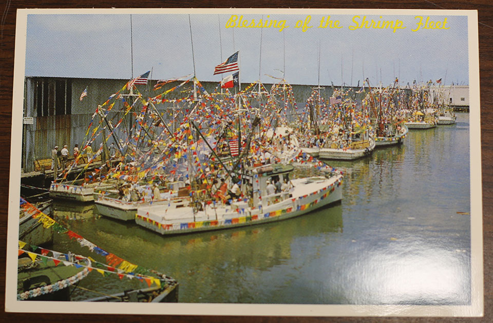 Blessing of the Shrimp Fleet Postcard - circa 1970