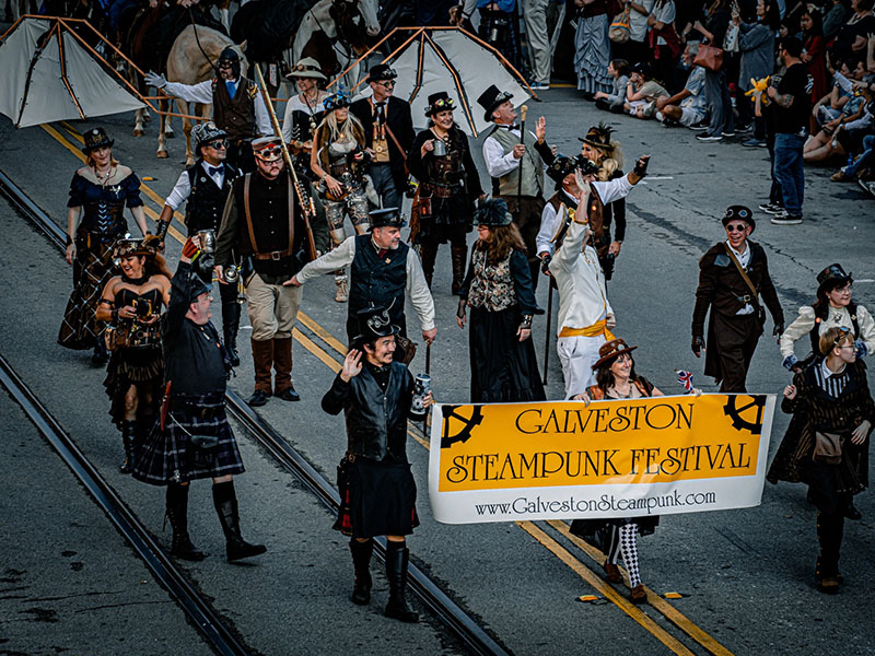 Galveston Steampunk Festival Parade