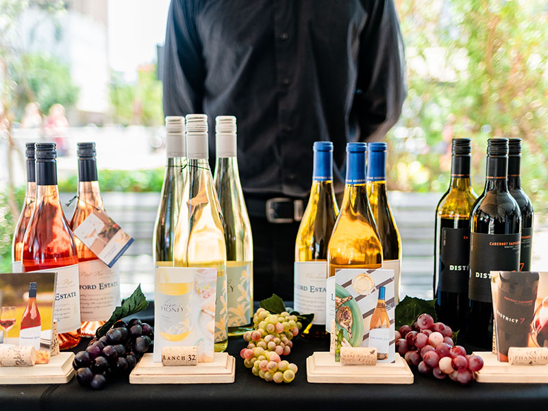 Wine and grapes