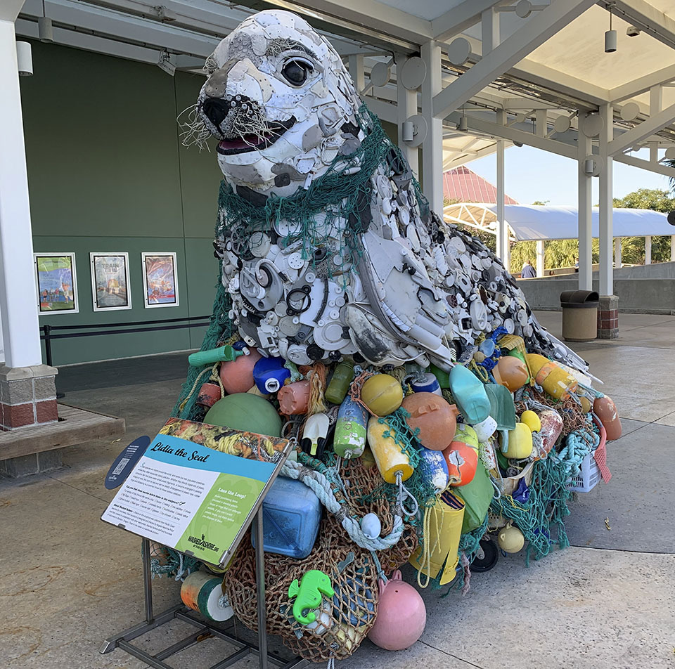 Lidia the Seal Sculpture