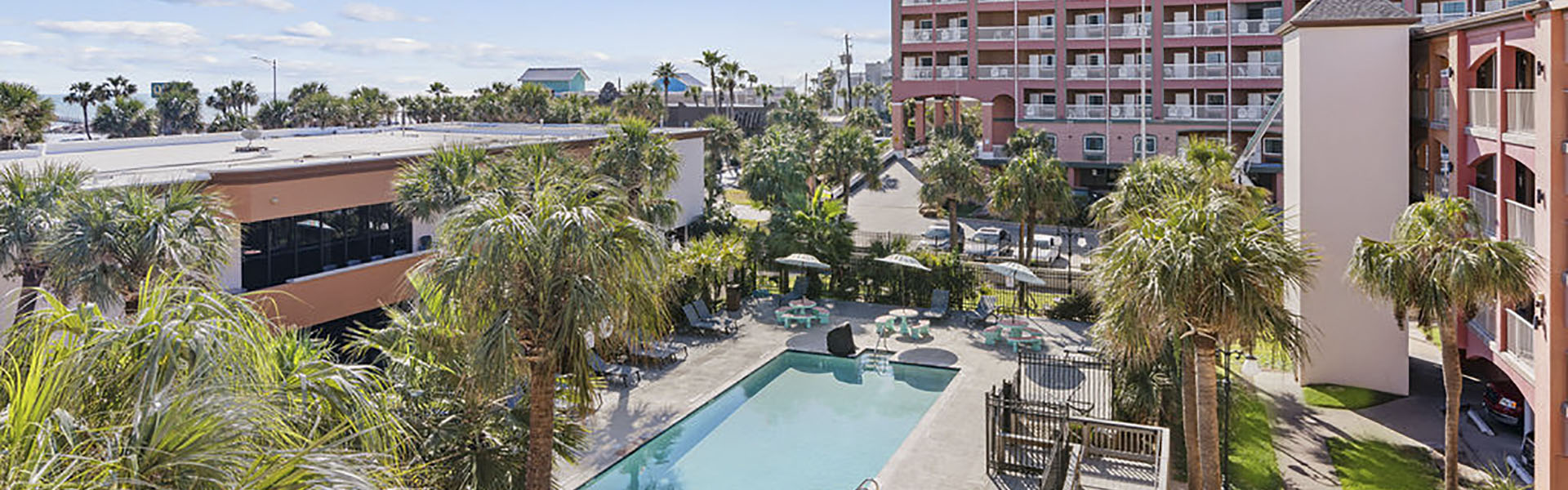 Beachfront Palms Hotel, Galveston TX