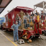 People on a Caboose